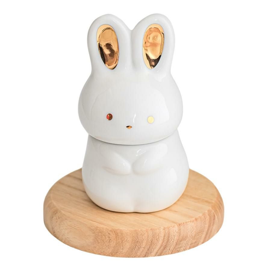 ペット骨壺「永遠の愛」仏具 形見入れ 陶器製 ミルキーカラー 猫 犬