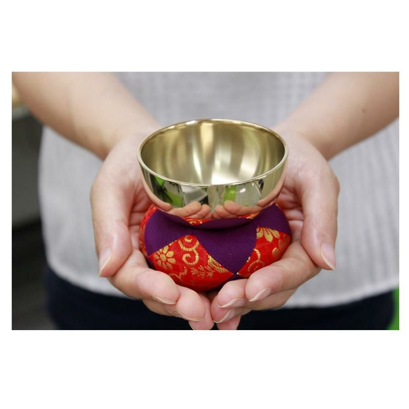 仏具おりんセット 6具足 陶器 「もみじ+お得りん」 選べる5色 花立て