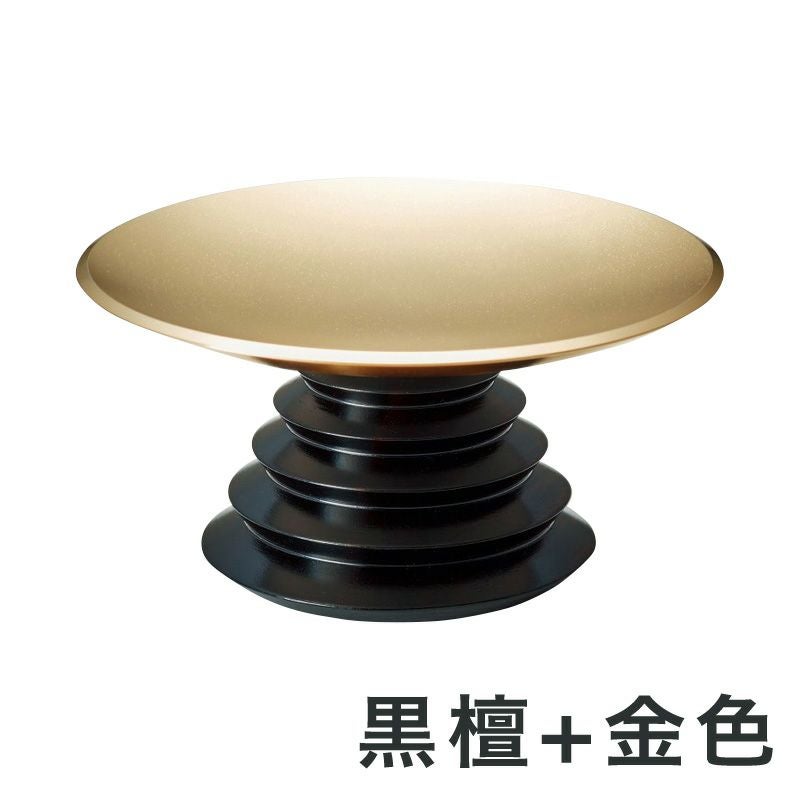 五重供物台 (単品) 供物 皿 飾り お供え物 台 高杯 お盆 高月 丸皿