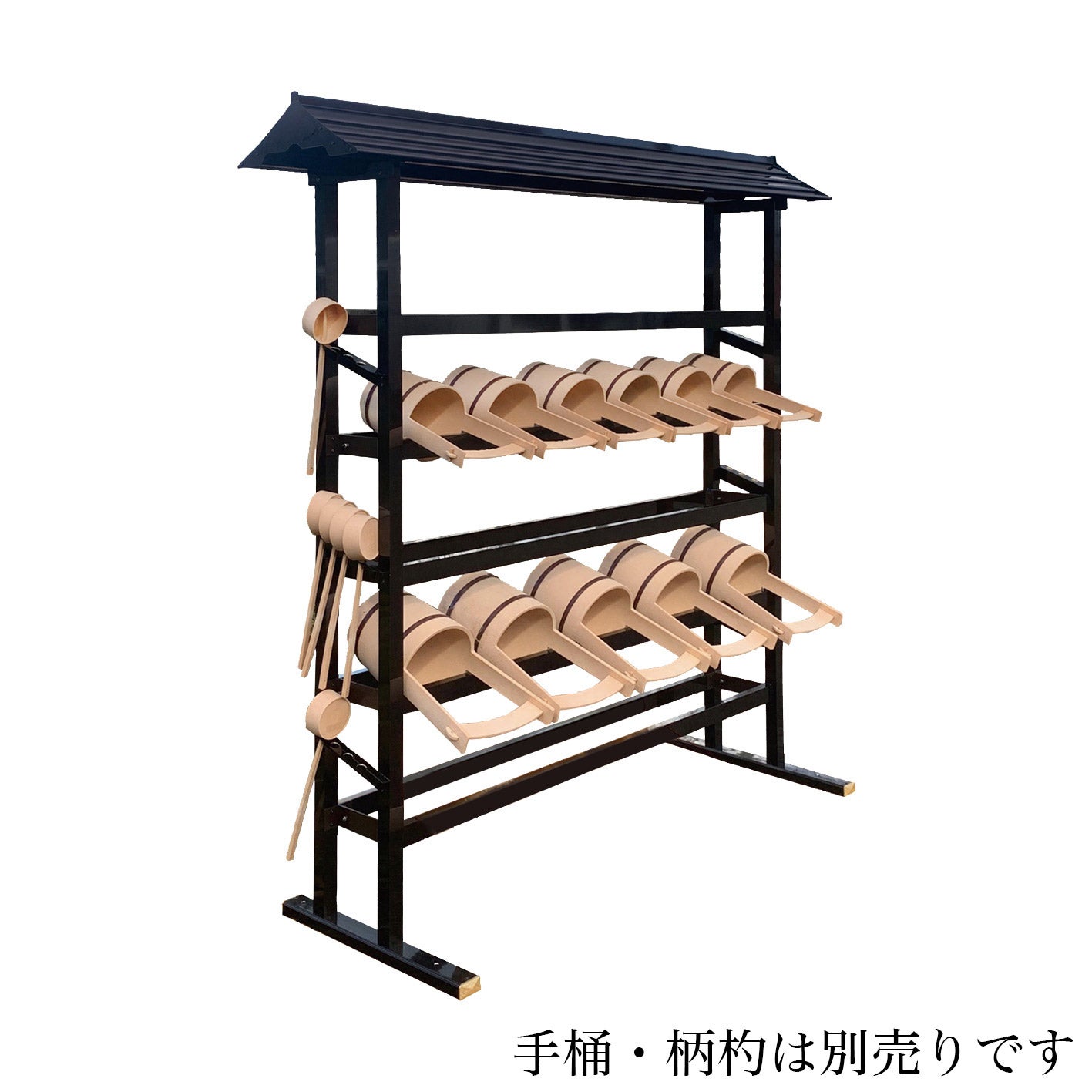 手桶棚 屋根付き普及型 据え置き型（6030-1000）日本製 ※受注生産品