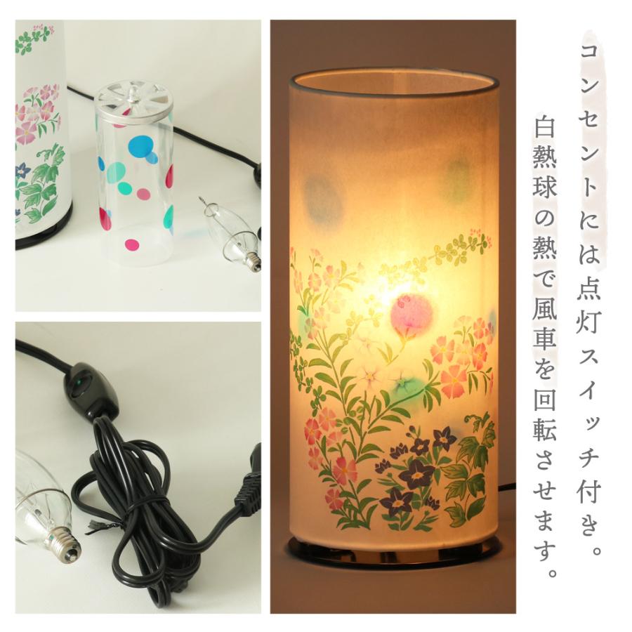 盆提灯 和照灯 （文殊の撫子） No.2990 回転灯 (モダン 行灯) 初盆